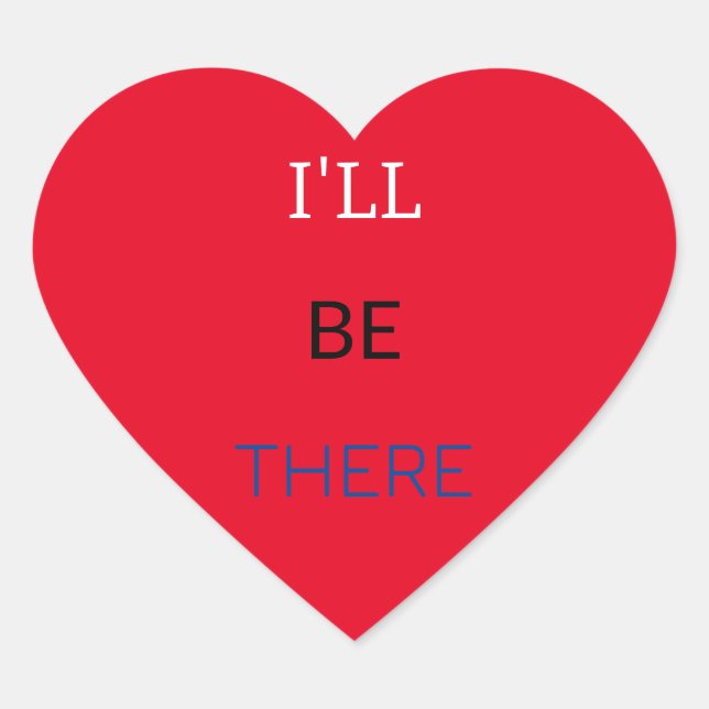 Sticker Cœur Customisez vous-même (Devant)