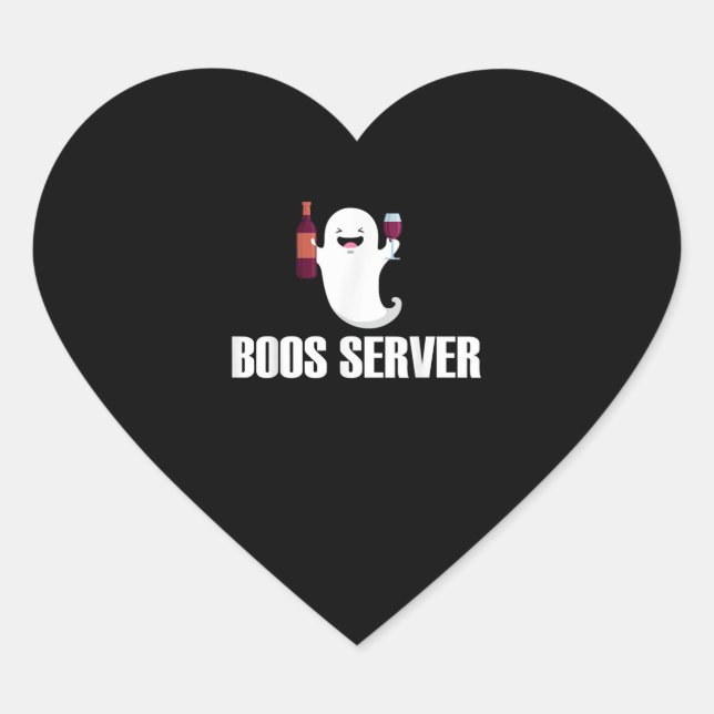 Sticker Cœur Cute Boo (Devant)