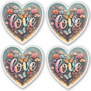 Sticker Coeur d'amour