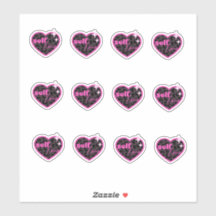 Coeur d'amour personnel, empreinte de léopard