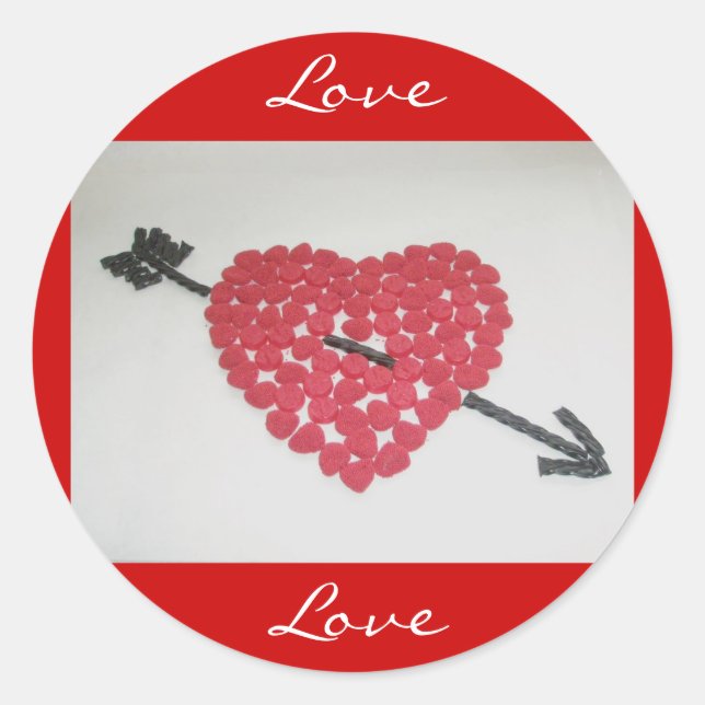 Sticker Coeur de bonbons (Devant)