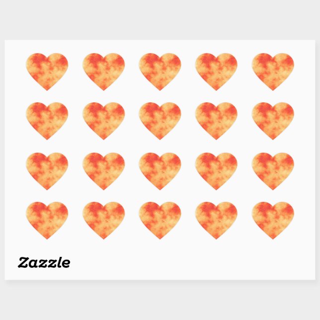 Sticker Coeur de cluster Red Star (Feuille)