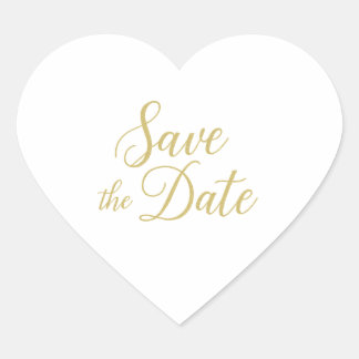 Sticker Coeur de date - Élégant