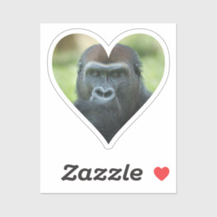 Sticker Coeur de Gorille