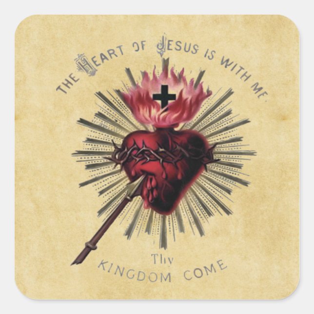 Sticker Coeur De Jésus (Devant)