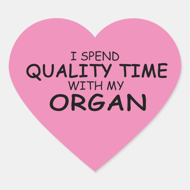 Sticker Coeur de l'organe de qualité (Devant)