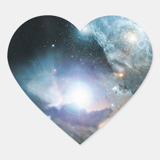 Sticker Cœur Début De L'Univers (Devant)