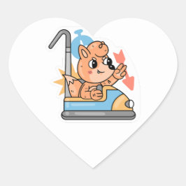 Sticker Cœur dessin animé mignon