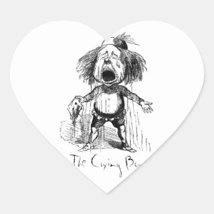 Sticker Cœur Dessin de dessin humoristique Vintage
