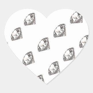 Sticker Cœur Diamants sur un