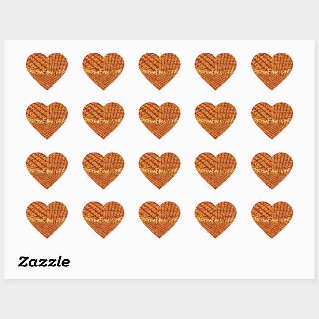 Sticker Cœur Dimensions du bonheur Tweed Texturé Jeu (Feuille)