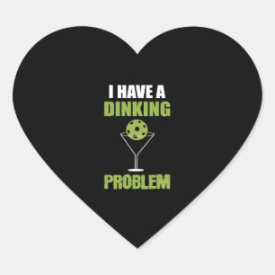 Sticker Cœur Dinking Problème Sports Amateurs Cadeau