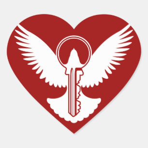 Sticker Cœur Dove avec clé