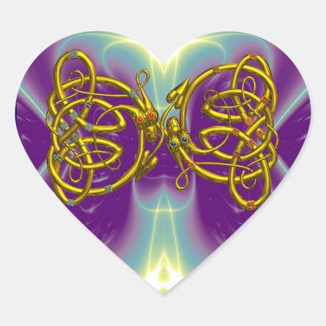STICKER CŒUR DRAGONLOVE (Devant)