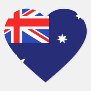 Sticker Cœur Drapeau Australie