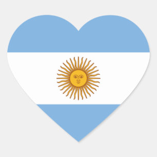 Sticker Cœur Drapeau cardiaque Argentine/Argentine