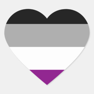 Sticker Cœur Drapeau de la fierté sexuelle