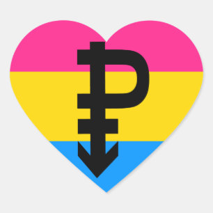 Sticker Cœur Drapeau de la fierté transexuelle