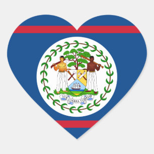 Sticker Cœur drapeau de retrait