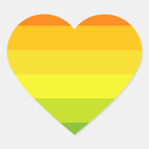 Sticker Cœur Drapeau Hermaphrodite Pride