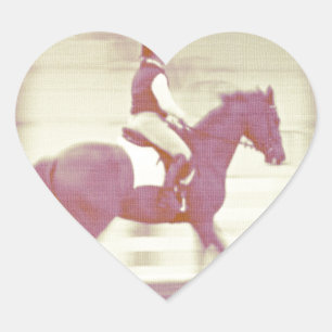Sticker Cœur Dressage