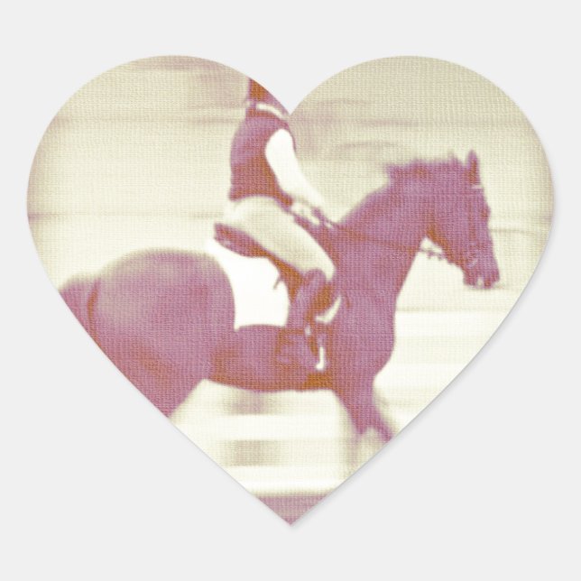Sticker Cœur Dressage (Devant)