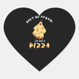 Sticker Cœur Drôle Costume de pizza Halloween Party