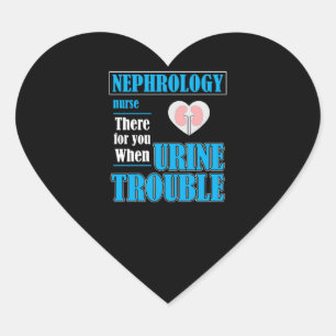 Sticker Cœur Drôle Dialyse RN Urine Humour Nephrologie Infirmiè
