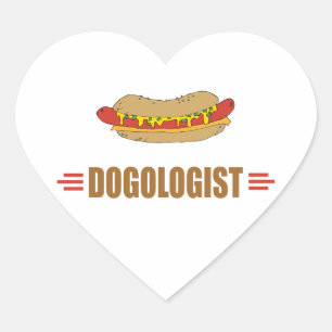 Sticker Cœur Drôle Hot Dog