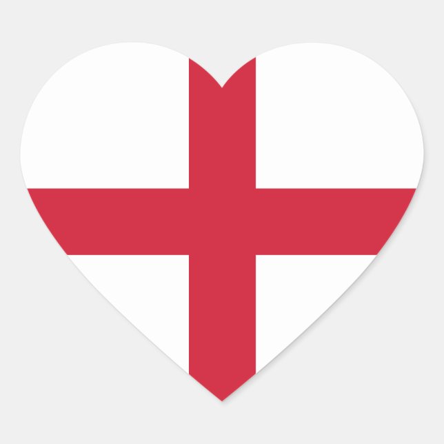Sticker Coeur du drapeau anglais (Devant)