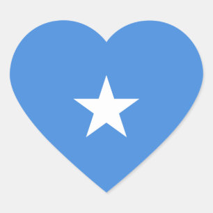 Sticker Coeur du drapeau somalien