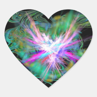 Sticker Cœur Ecrou cardiaque Énergie positive