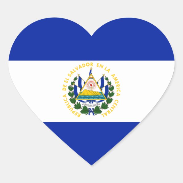 Sticker Cœur el salvador (Devant)