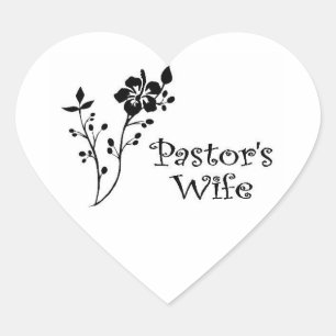 Sticker Cœur Élégance de la femme pastorale