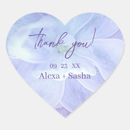 Sticker Cœur Élégant Mariage Lilac violet clair