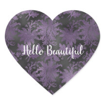 Élégant violet noir floral
