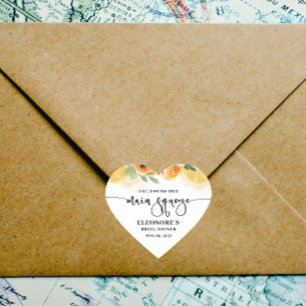 Sticker Cœur Elle a trouvé son sceau d'enveloppe de Fête des ma
