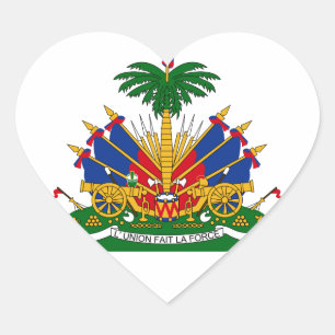 Sticker Cœur emblème haïti