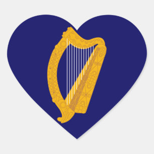 Sticker Cœur emblème irlandais