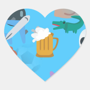 Sticker Cœur emoji garçon