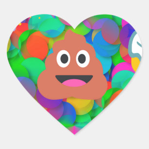 Sticker Cœur emoji joyeux pod'anniversaire