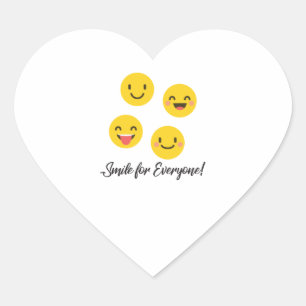 Sticker Cœur Emoji sourit à tous