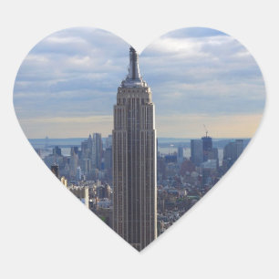 Sticker Cœur Empire State Building NYC, NY