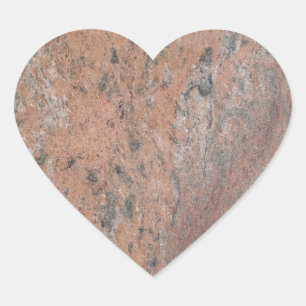 Sticker Coeur en marbre rose et gris