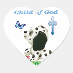 Sticker Cœur Enfant de Dieu