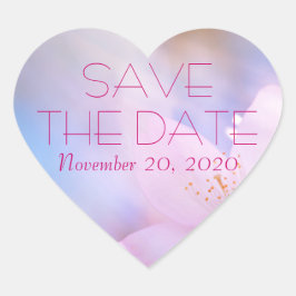 Sticker Cœur Enregistrer la date personnalisable
