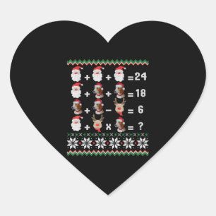 Sticker Cœur Enseignant en mathématiques Noël HARRIER