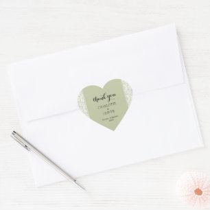 Sticker Cœur Ensembles d'autocollants de mariage élégants en de