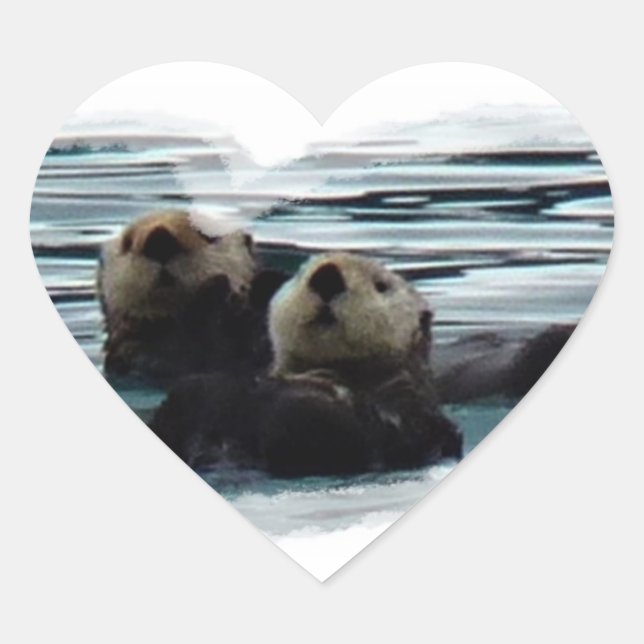 Sticker Cœur entièrement en Love mer Love (Devant)