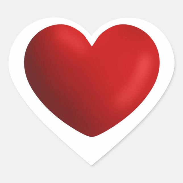 Sticker Cœur Enveloppe Cardiaque St Valentin (Devant)